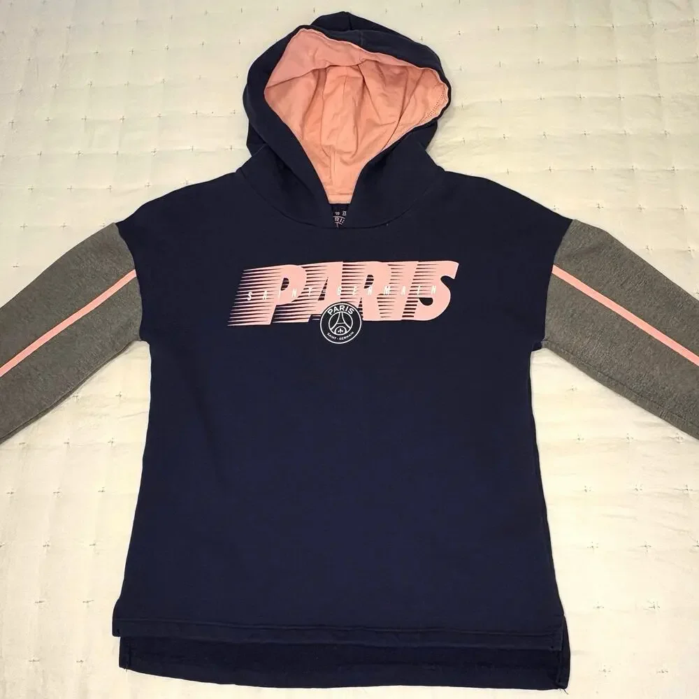 Paris Saint-Germain Hoodie Girls 12 Colorblock Sweatshirt